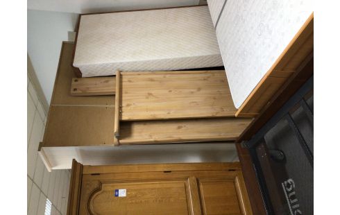 LIT 140X200 COULEUR PIN + SOMMIER