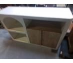MEUBLE BLANC ET BOIS 3N2P
