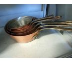 CASSEROLE CUIVRE LOT DE 5