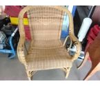 FAUTEUIL ROTIN CLAIR