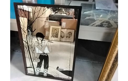 MIROIR DECOR MUSICIENNE