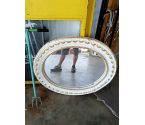 MIROIR BOIS OVALE EN L'ÉTAT