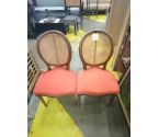 PAIRE DE CHAISE CAPITONNEE