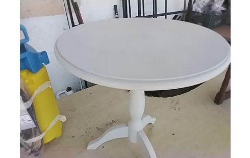 GUERIDON BOIS BLANC