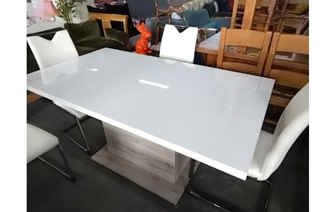 TABLE MODERNE ALLONGE BLANCHE ST TROPEZ