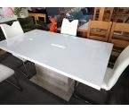 TABLE MODERNE ALLONGE BLANCHE ST TROPEZ
