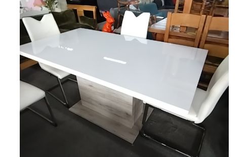 TABLE MODERNE ALLONGE BLANCHE ST TROPEZ