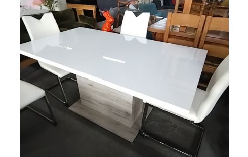 TABLE MODERNE ALLONGE BLANCHE ST TROPEZ