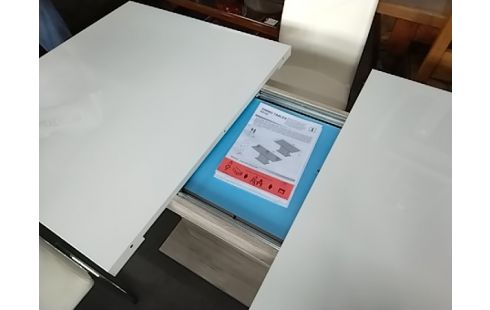TABLE MODERNE ALLONGE BLANCHE ST TROPEZ