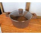 FAITOUT MARRON AVEC COUVERCLE D24 CM