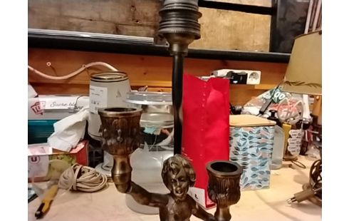 LAMPE DE CHEVET BRONZE ENFANT