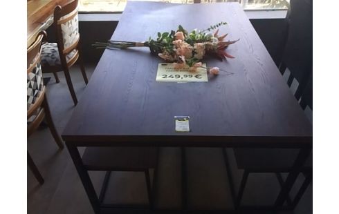TABLE + 2 BANCS FACON BOIS GM