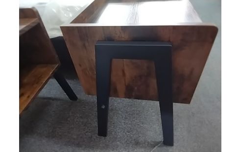 CHEVET STYLE INDUSTRIEL METAL MELAMINĖ