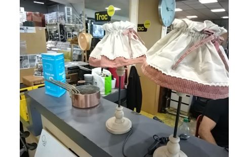 LAMPE DE CHEVET TISSU