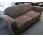 CANAPE 2P CONVERTIBLE TISSU MARRON