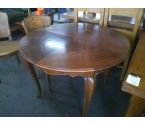 TABLE RONDE AVEC ALLONGES INTERIEURES
