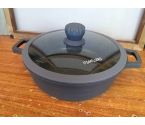 FAITOUT BAS GRIS AVEC COUVERCLE D28