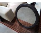 MIROIR OVALE CADRE GRIS