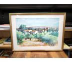 AQUARELLE PAYSAGE PROVENÇAL