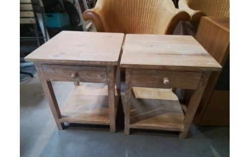 PAIRE DE CHEVET EN BOIS 1T