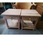 PAIRE DE CHEVET EN BOIS 1T