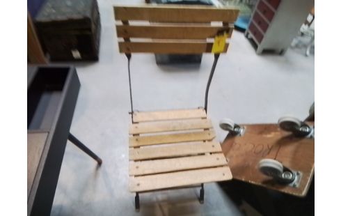 CHAISE DE JARDIN MANGUIER ET METAL