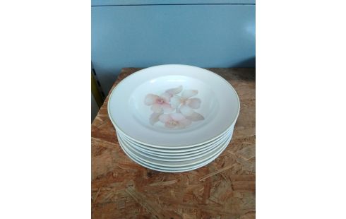 ASSIETTE CREUSE LIMOGES X8