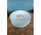ASSIETTE CREUSE LIMOGES X8
