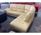 CANAPE D'ANGLE DROIT CUIR JAUNE