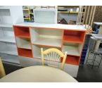 MEUBLE DE RANGEMENT ORANGE ET BLANC