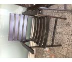 CHAISE DE JARDIN BOIS FONCE PM