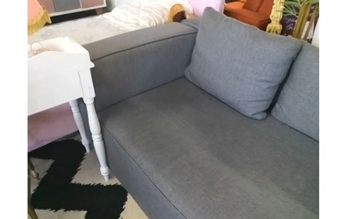 CANAPE D'ANGLE ARRONDIS TISSU GRIS (QLQS TACHES)