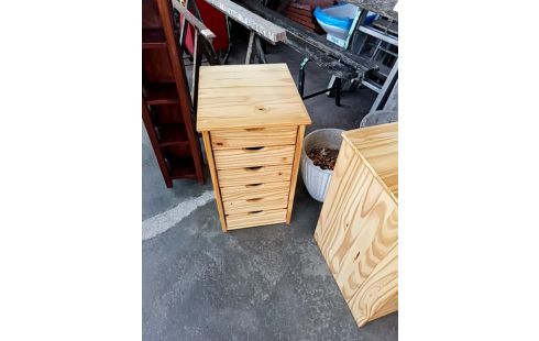 MEUBLE D'APPOINT 6 TIROIRS PIN