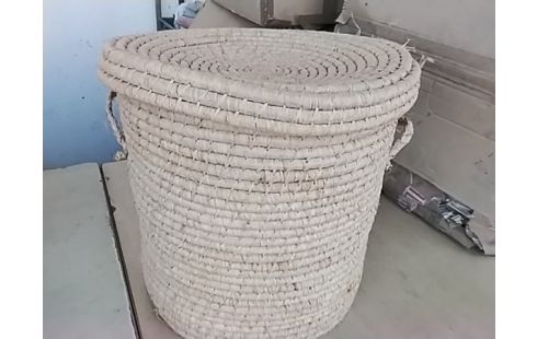 CORBEILLE OSIER JONC DE MER