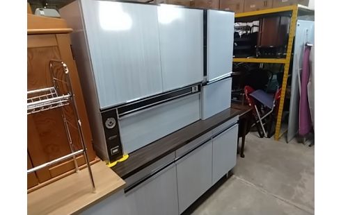 BUFFET 2 CORPS FORMICA BLANC TOURNIER