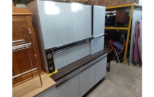 BUFFET 2 CORPS FORMICA BLANC TOURNIER