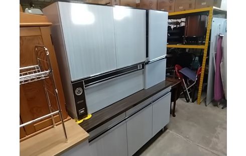 BUFFET 2 CORPS FORMICA BLANC TOURNIER