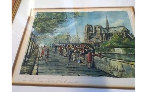 LITHOGRAPHIE NOTRE DAME DE PARIS