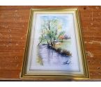 CADRE AQUARELLE ARBRE