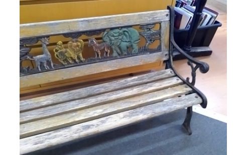 BANC ENFANT AVEC ANIMAUX