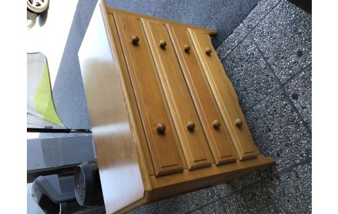 COMMODE CHENE CLAIR 4 TIROIRS