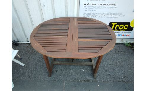 TABLE DE JARDIN BOIS EXOTIQUE