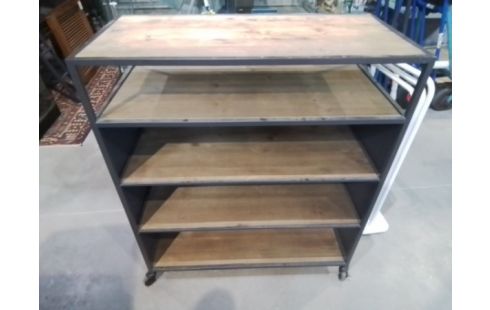 MEUBLE ETAGERE A ROULETTE