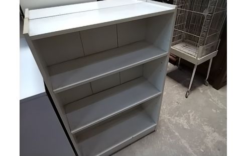 ETAGERE OUVERTE BLANCHE BASSE