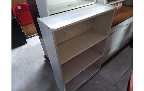 ETAGERE OUVERTE BLANCHE BASSE