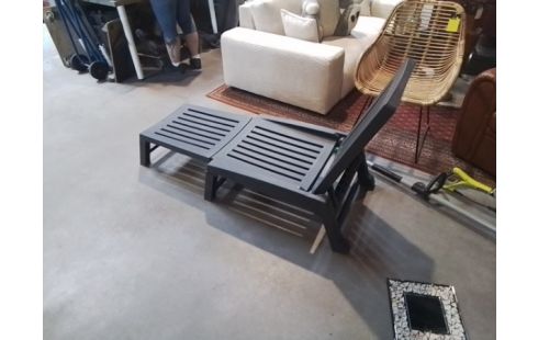 BAIN DE SOLEIL PLASTIQUE GRIS ANTHRACITE