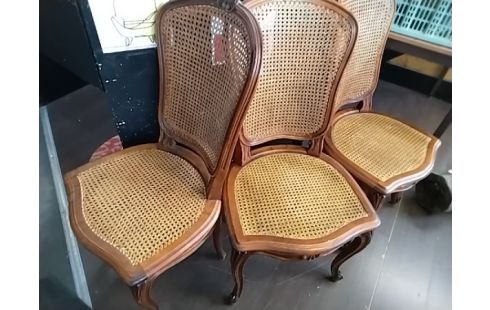 LOT DE 5 CHAISES STYLE LX