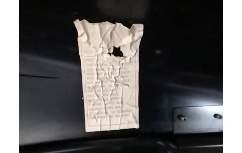 COFFRE DE TOIT PEUGEOT TYPE A L'INTÉRIEUR AVEC CLE ET FIXATIONS