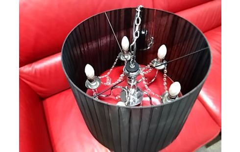 LUSTRE MODERNE PAMPILLE NOIR