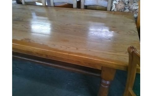 TABLE DE FERME BOIS 203X84